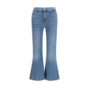 7FOR Blauwe Katoenen Flared Jeans