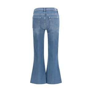 7FOR Blauwe Katoenen Flared Jeans
