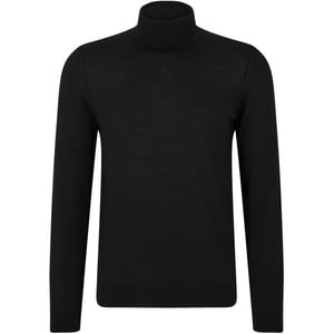 Men's Boss Turtle Neck Long Sleeve Sweater in Black