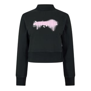 Women's Palm Angels Crew in Black Pink