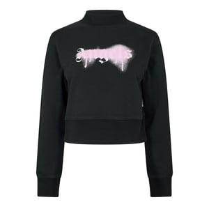 Women's Palm Angels Crew in Black Pink