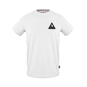 Men's Aquascutum Regular Fit Crew Neck Short Sleeve T-Shirt in White