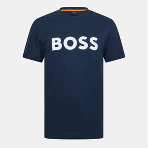Men's Boss Thinking 1 T-Shirt, Signature Logo in Dark Blue