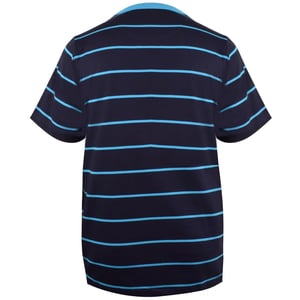Men's Pretty Green Capella Crew Neck Regular Fit T-Shirt in Blue