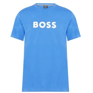 Men's Boss Hbw Logo T-Shirt, Logo Printed in Royal Blue 490