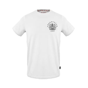 Men's Aquascutum Crew Neck Short Sleeve Regular Fit T-Shirt in  White