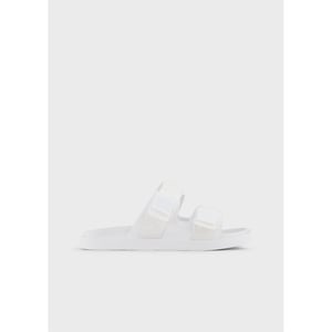 Men's Emporio Armani EA7 Ansa Fix Slides in White