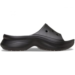 Women's Crocs Bae Platform High Heel Slides in Black