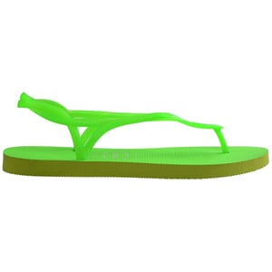 Women's Havaianas Neon Thong Toe Flip Flop Sandals in Green