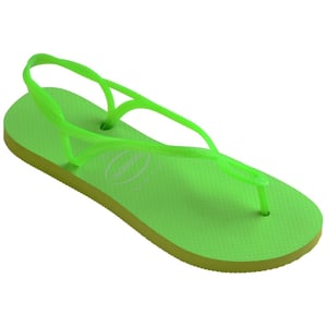 Women's Havaianas Neon Thong Toe Flip Flop Sandals in Green