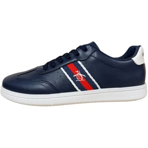Men's Original Penguin Low Profile Lace Up Trainers Juniors in Navy