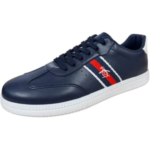 Men's Original Penguin Low Profile Lace Up Trainers Juniors in Navy