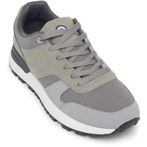 Men's Lambretta Echo 2 British Sailer Low Top Sneakers in Light Grey