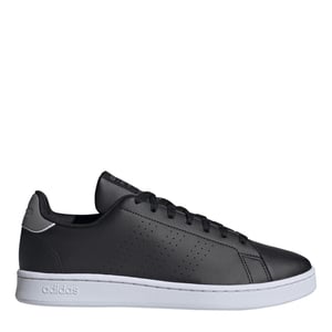 Men's adidas Advantage Lace Up Low Top Sneakers in Black/Grey Thre