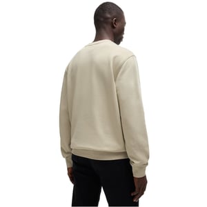 Men's Boss Westart Crew Sweatshirt, Premium Cotton in Light Beige 271