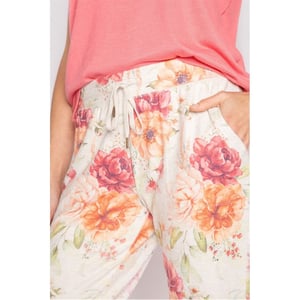 Women's PJ Salvage Salvage Brunch In Bed Pant in Beige