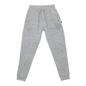 Men's Aquascutum Solid Patterned Tapered Fit Slim Joggers in Grey