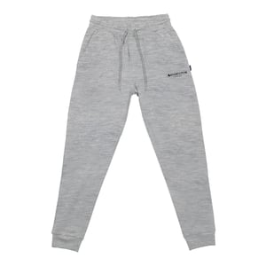 Men's Aquascutum Solid Patterned Tapered Fit Slim Joggers in Grey