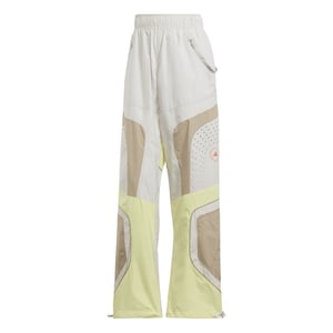Women's adidas Woven Color Block Wide Leg Track Pants in Grey