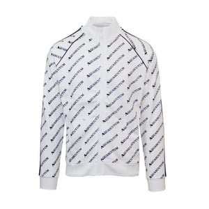Men's Aquascutum Funnel Neck High Collar Raglan Sleeve Sweatshirt in  White