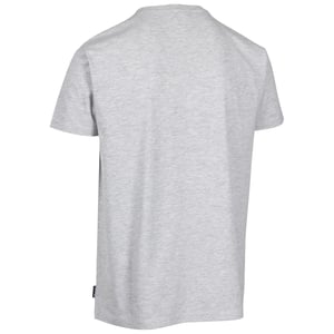 Men's Trespass Chera Geographic Print Crew Neck Short Sleeve T-Shirt in Grey Marl