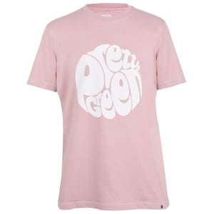 Men's Pretty Green Regular Fit Crew Neck T-Shirt in Lt Pink