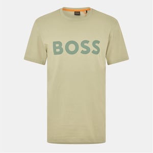 Men's Boss Thinking 1 T-Shirt, Signature Logo in Open Green