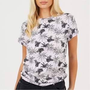 Women's Brave Soul Shrt Slv Tee in Pink