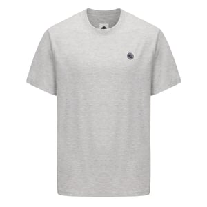 Men's Pretty Green Regular Fit Crew Neck T-Shirt in Grey Marl