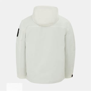 Men's Firetrap Windproof Hooded Long Sleeve Windbreaker in White