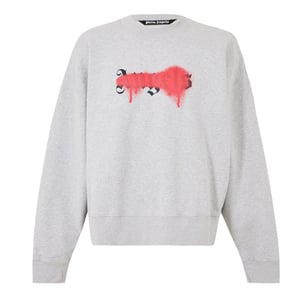 Men's Palm Angels Palm Palm Sketchy in Grey Red