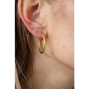 Label Kiki K.z.103.1 drawn heart studs