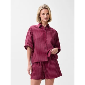 Catwalk Junkie Striped short sleeve blouse