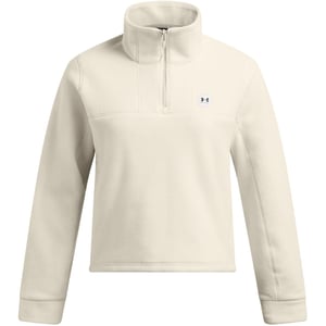 Women's Under Armour Zip Neck Long Sleeve Sweatshirt in White