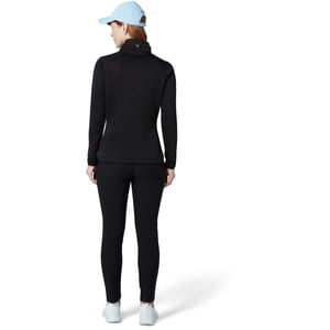 Women's Callaway Zipped Pocket Funnel Neck Raglan Sleeve Sweatshirt in Caviar