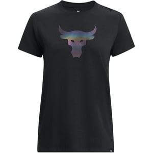 Women's Under Armour Regular Fit Crew Neck Short Sleeve T-Shirt in Black