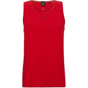Men's Boss Scoop Neck Spaghetti Straps Tank in Medium Red
