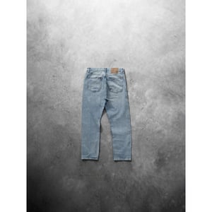 -1 Nordic Jeans Sky blue basic relaxed leg deep blue denim