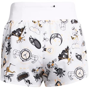 Women's Under Armour We Run Athletic Bermuda Shorts in White