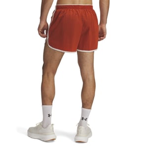 Men's Under Armour Run 96 Running Shorts with Curved Hem in Orange