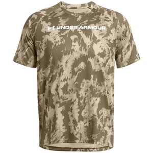 Men's Under Armour Tech Camo Regular Fit T-Shirt in Khaki Base