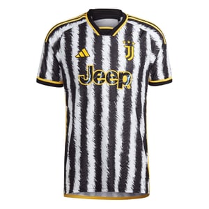 Men's adidas Juventus Authentic Home Shirt 2023 2024 Adults in Black/White