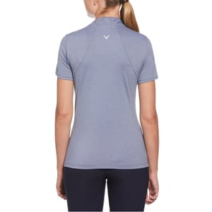 Women's Callaway Tonal Regular Fit Polo Shirt in Blue Indigo Htr