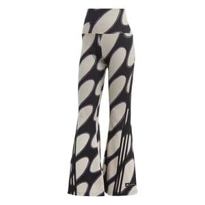 Women's adidas X Marimekko Future Icons Flared Leggings in L Brwn/Bk/Gry