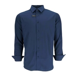 Men's Scotch and Soda Oxford Long Sleeve Shirt Collar Shirt in Navy