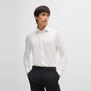Men's Hugo Slim Fit Long Sleeve Shirt in White