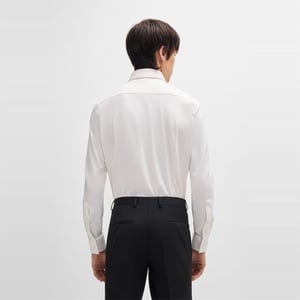 Men's Hugo Slim Fit Long Sleeve Shirt in White