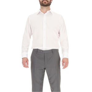Men's Scotch and Soda Oxford Long Sleeve Shirt Collar Shirt in White