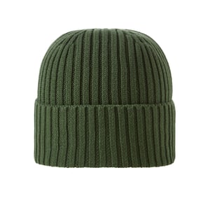 Accessories Jack and Jones Cotton Adjustable Cuff Beanie in Kombu Green