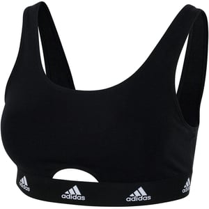 Women's adidas Active Comfort Cotton Scoop Bralette in Black